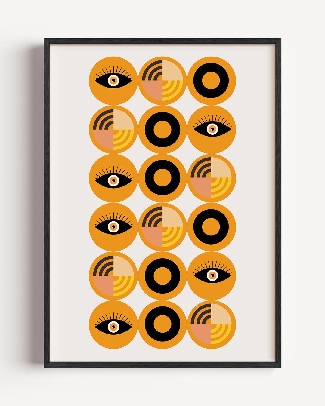 Stirring Eyes & Circles Poster-WallArtistic
