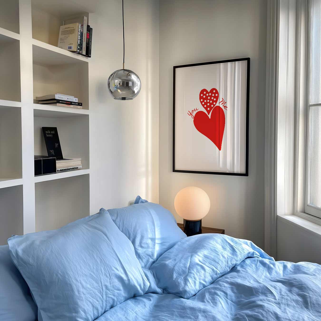 Liefdevolle Hartjes Poster-WallArtistic