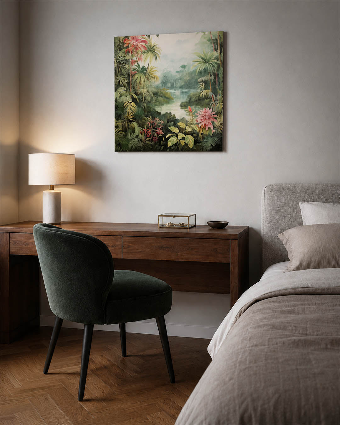 Tropisch landschap Kunstwerk