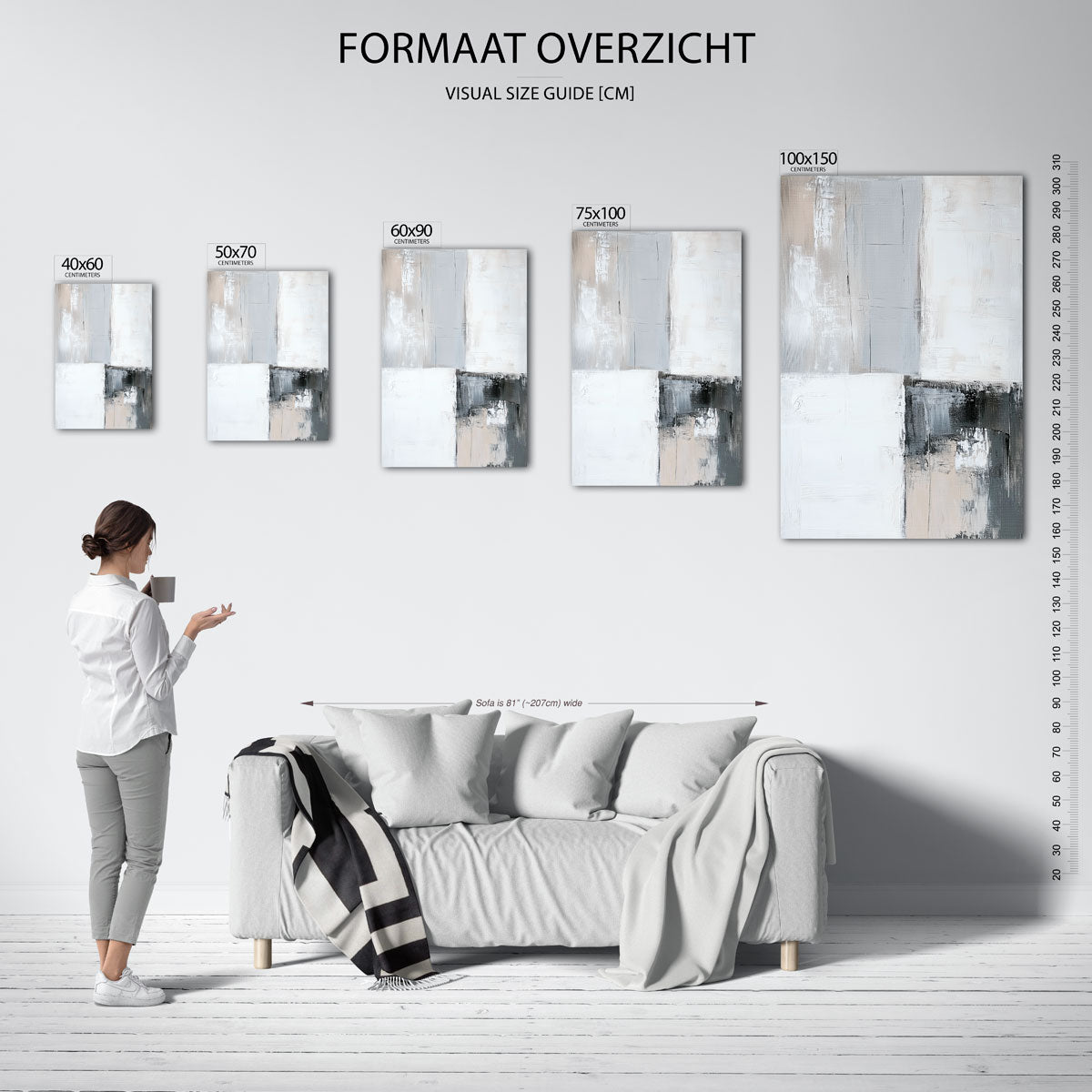 Geometrische vlakken Kunstwerk