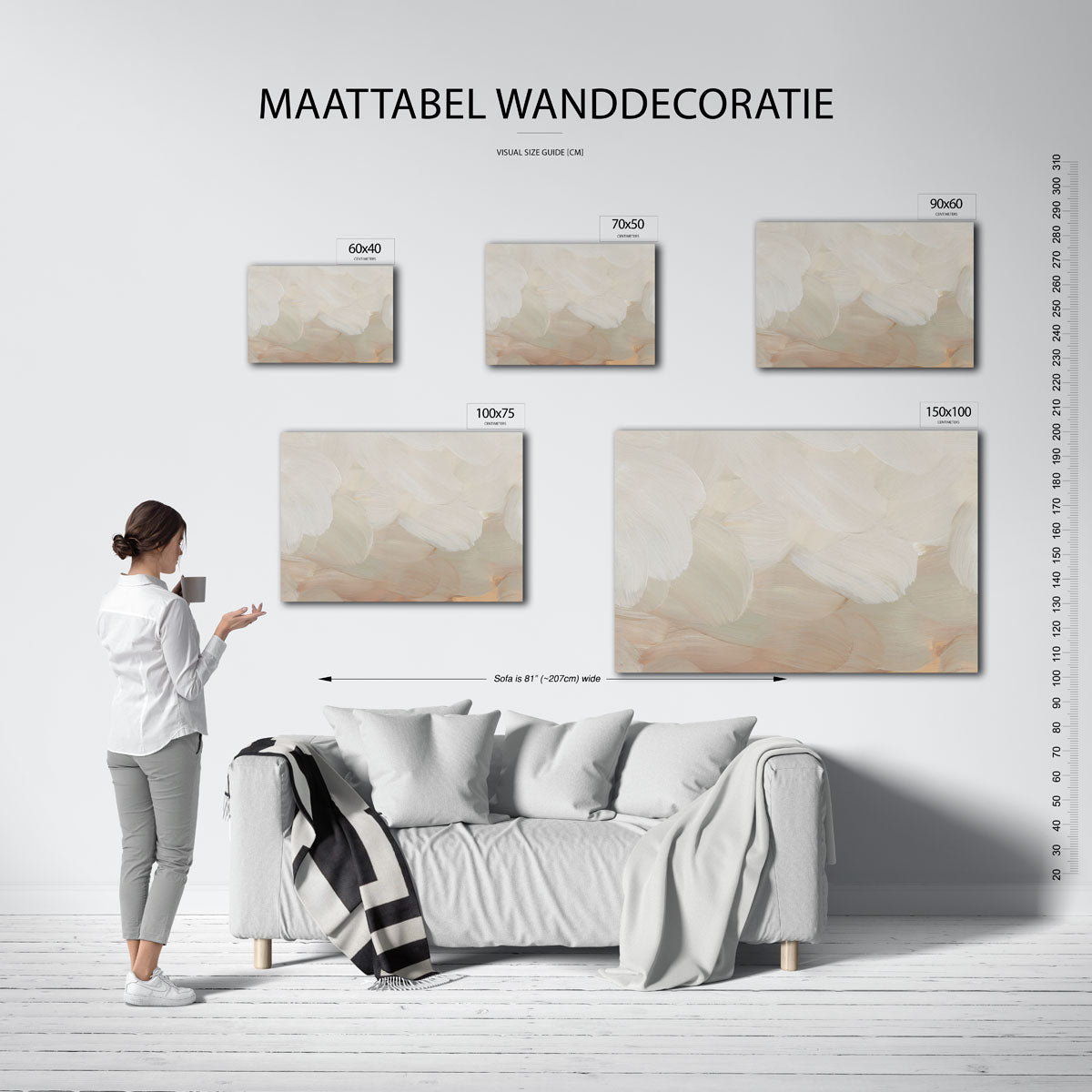 Zachte penseelstreken Kunstwerk