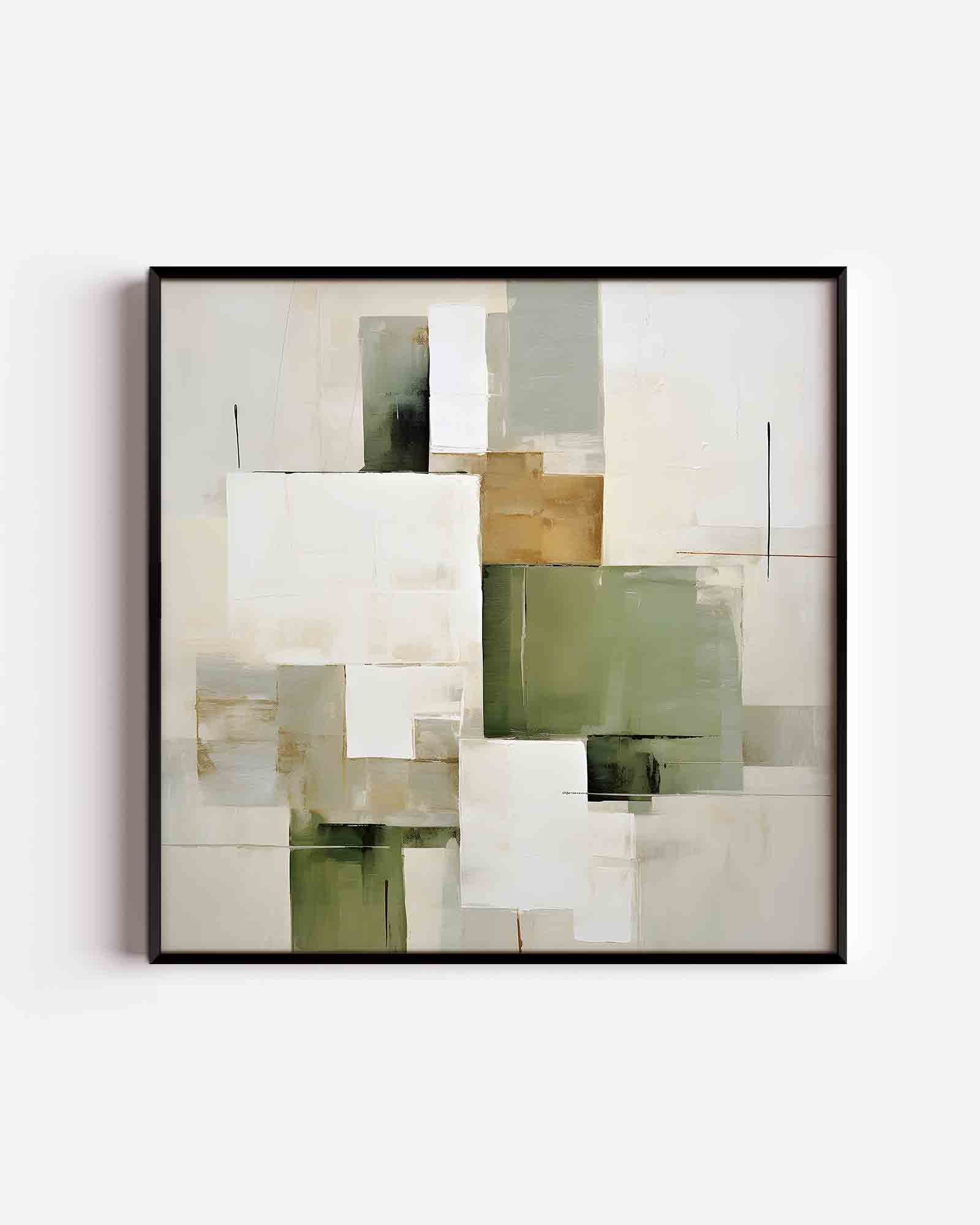 Abstracte rechthoeken Poster