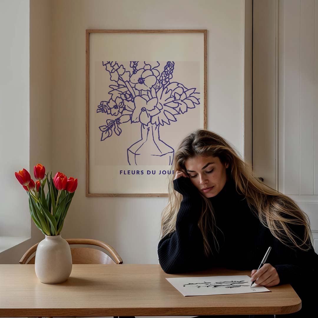 Bloemig Avontuur Poster-WallArtistic