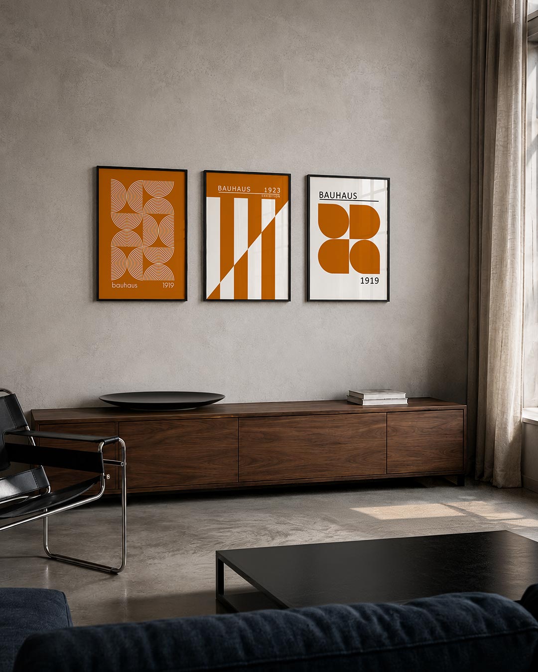 Cirkelritme en lijnen Posterset