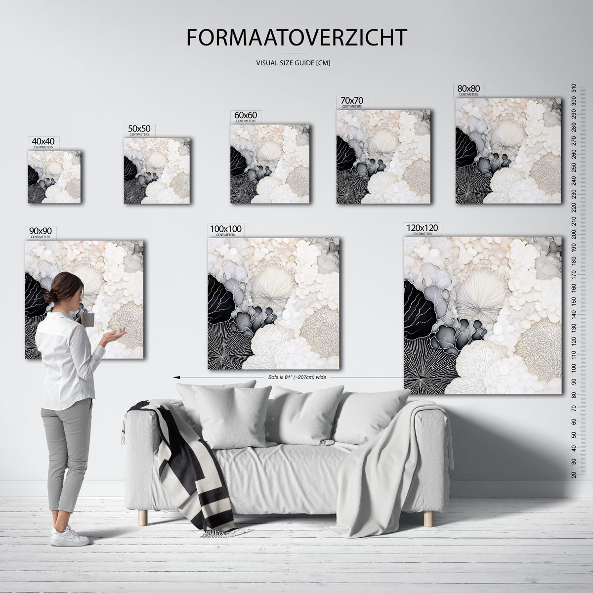 Organische vormen Poster