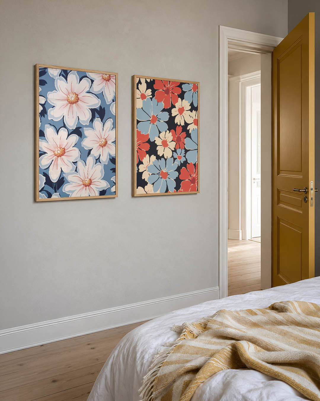 Bloemrijke vlakverdeling Posterset