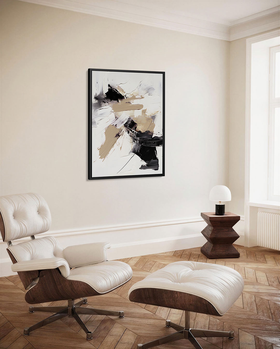 Dynamische kleurvlakken Kunstwerk