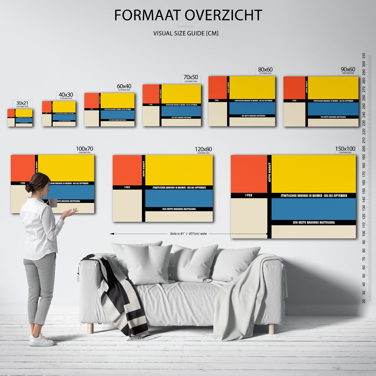 Vorm en kleurvlakken Poster