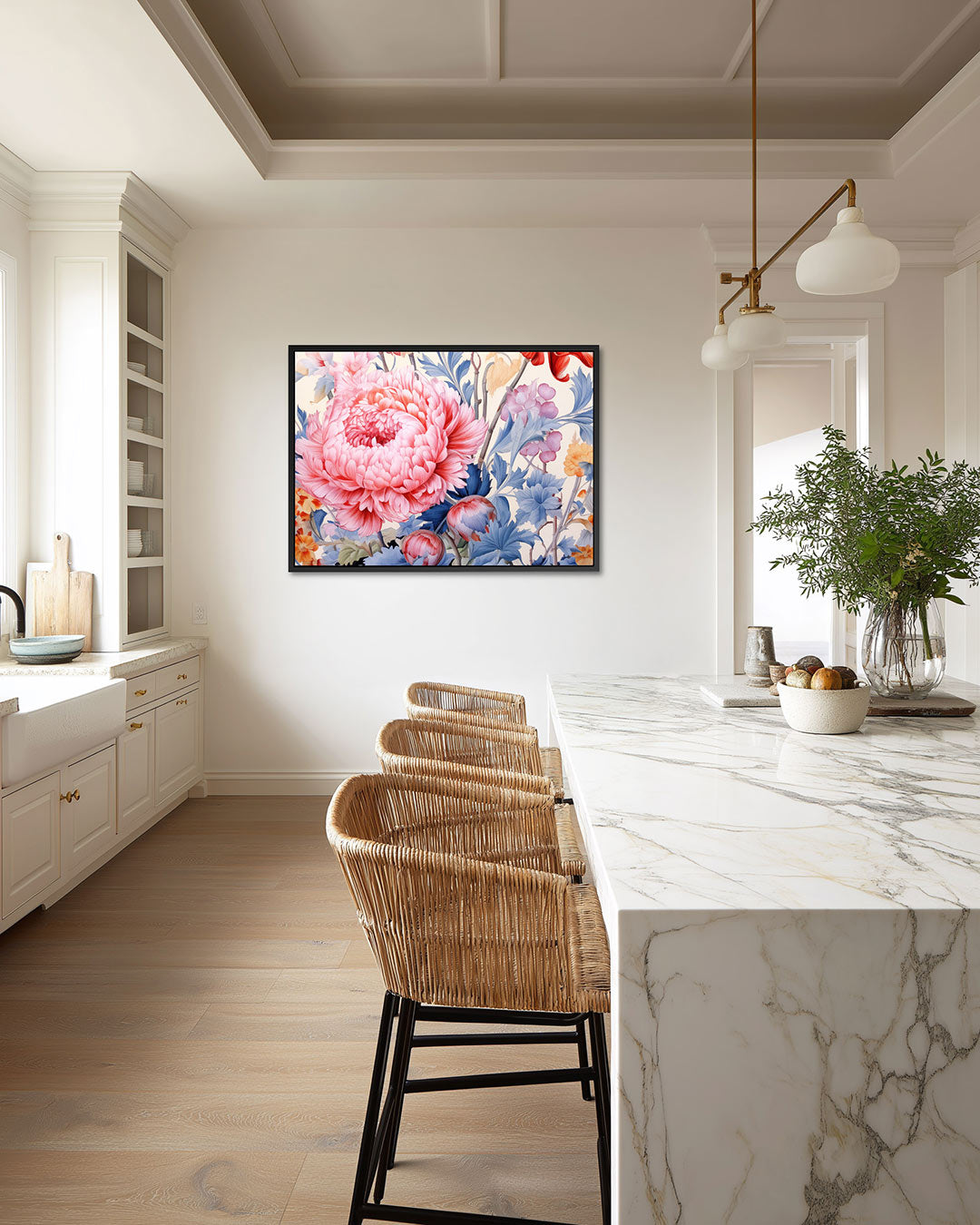 Bloemrijke compositie Kunstwerk