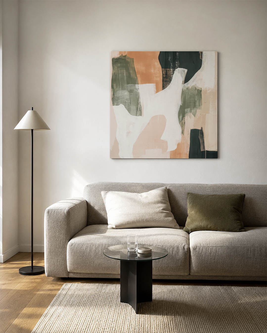 Organische vormen compositie Kunstwerk
