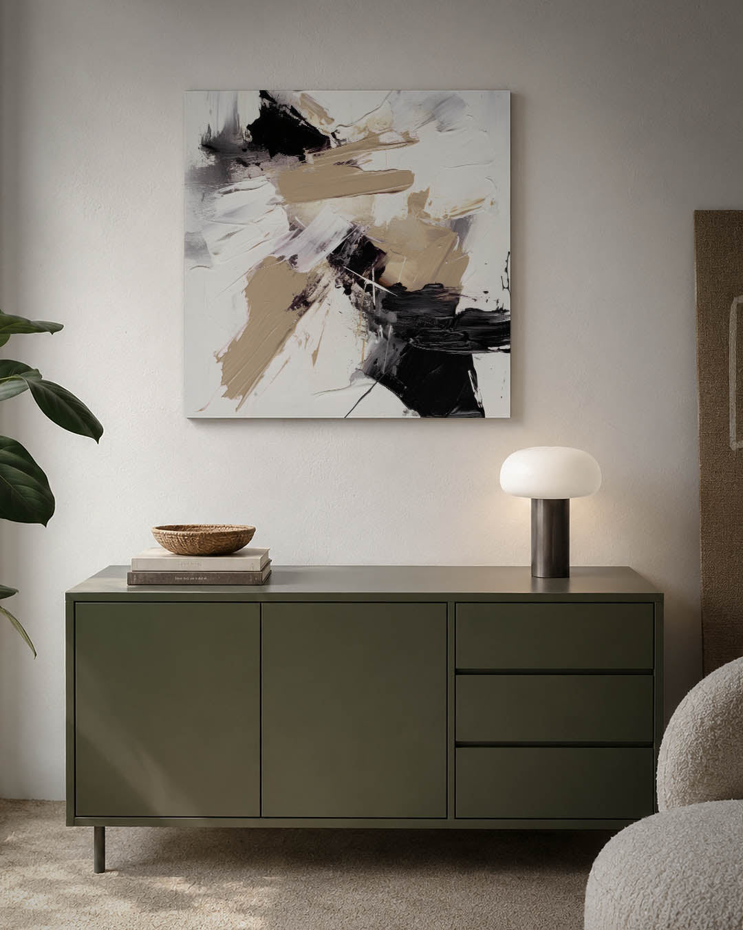 Dynamische kleurvlakken Kunstwerk