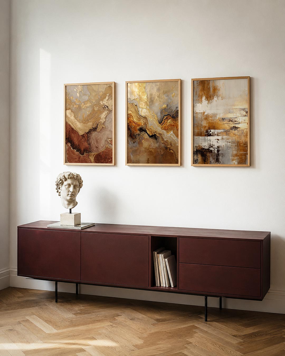 Aardse texturen Posterset