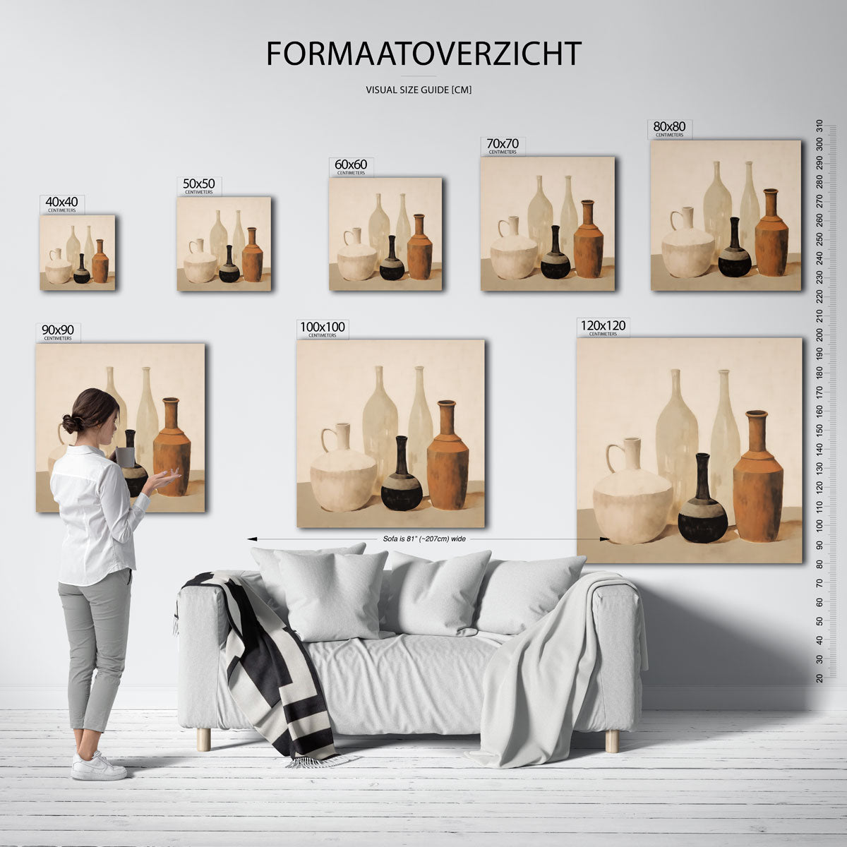 Vazen en flessen Poster