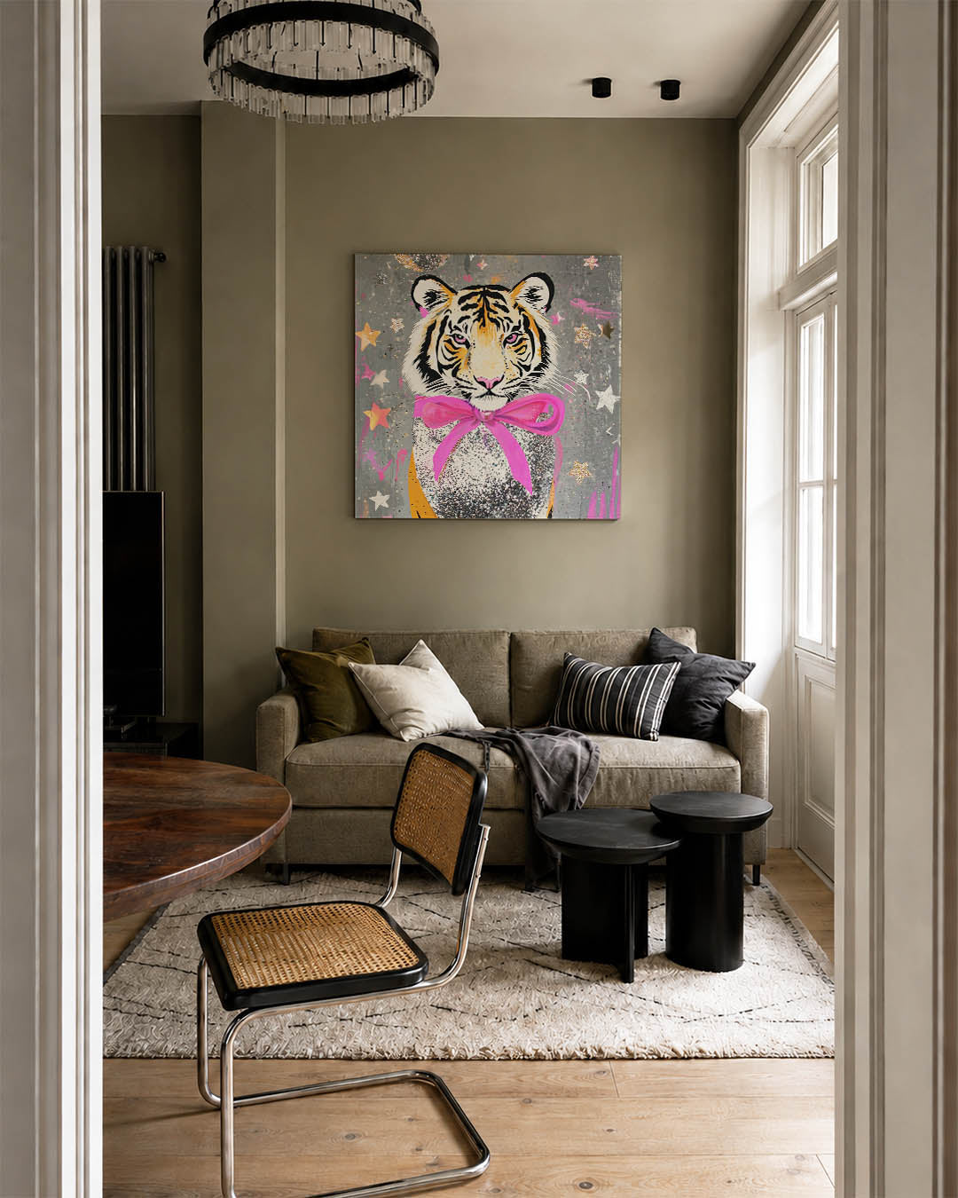 Kleurrijke tijger Kunstwerk