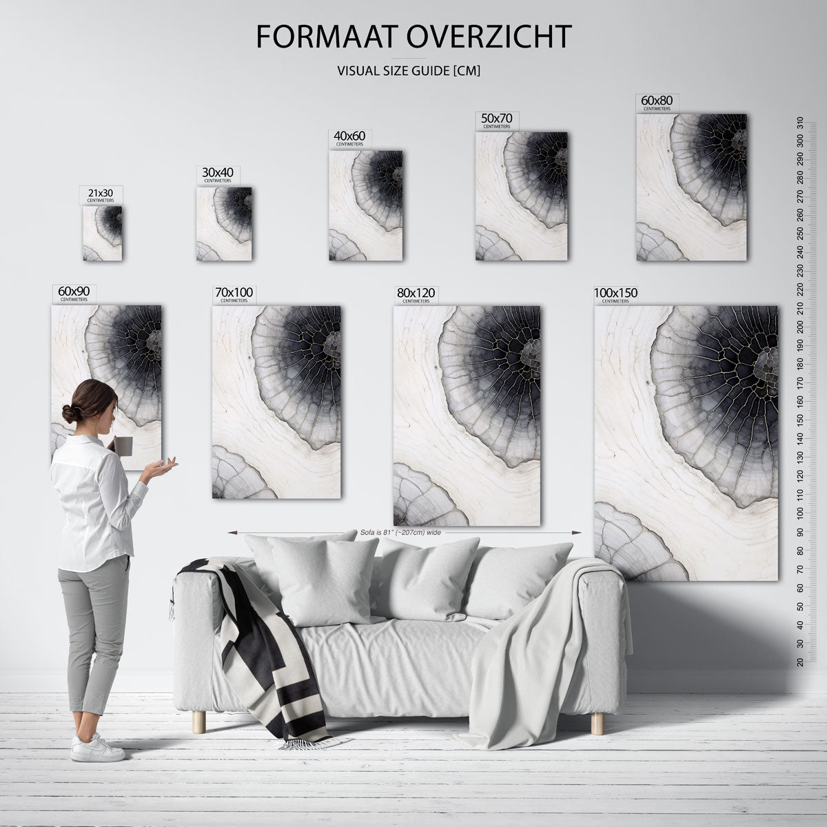 Abstracte cirkelvormen Poster