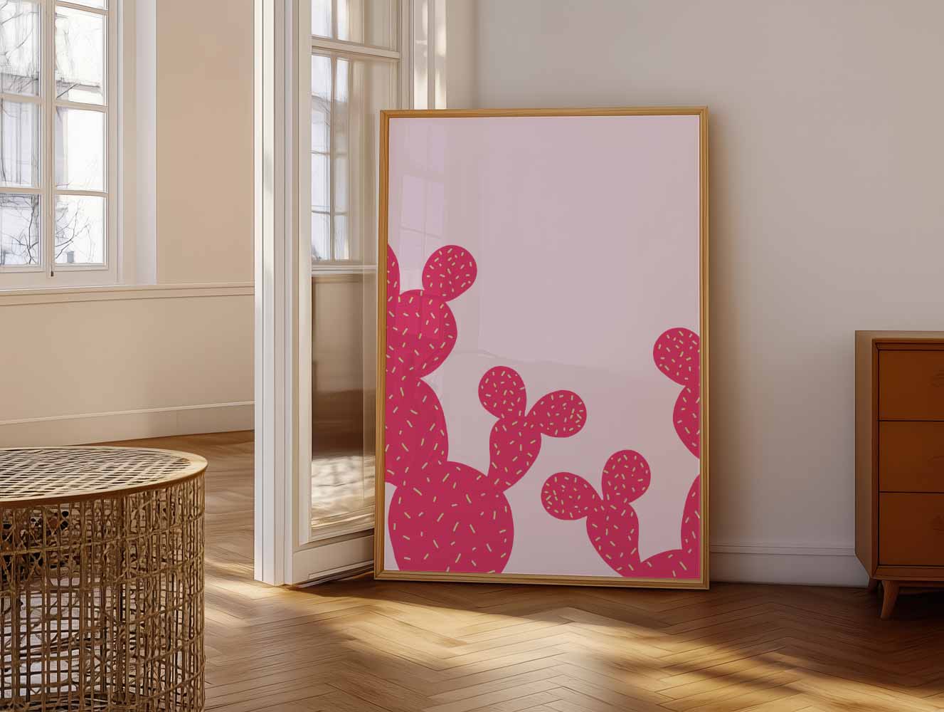Trendy Cactus Poster-WallArtistic