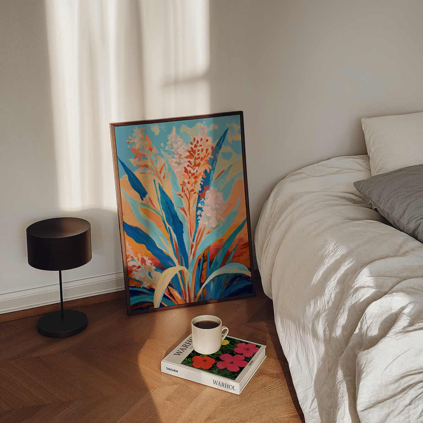 Kleurrijke Bloemen Fantasie Poster-WallArtistic