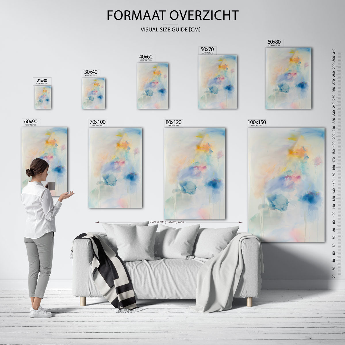 Abstracte vormen Poster