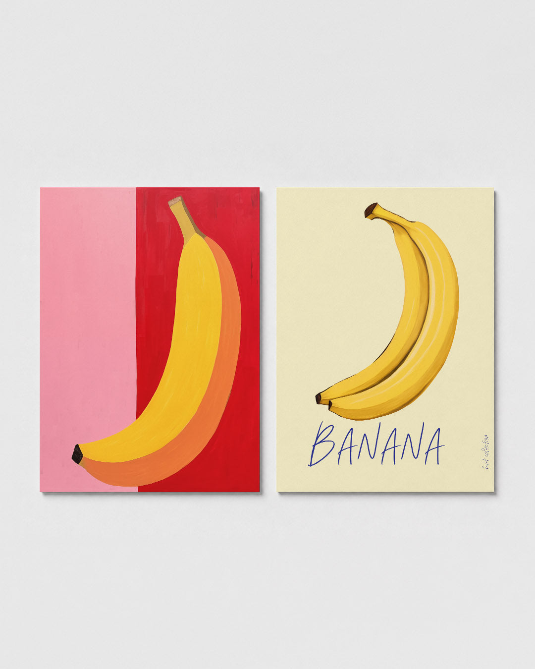 Kleurrijke banaan Posterset