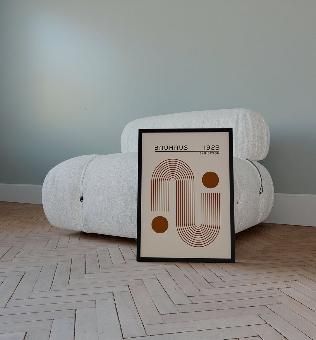 Lijnen en cirkel Poster