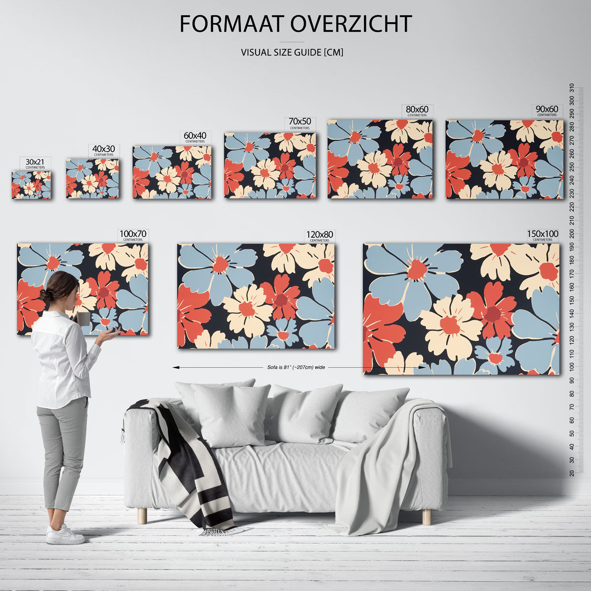 Bloemenpatroon Poster