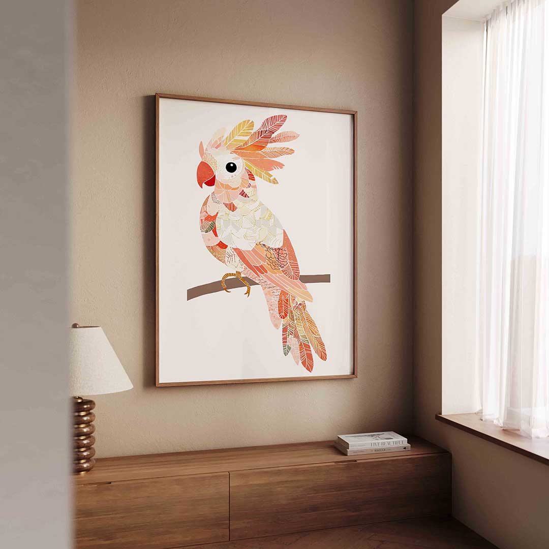 Gekleurde papegaai Poster