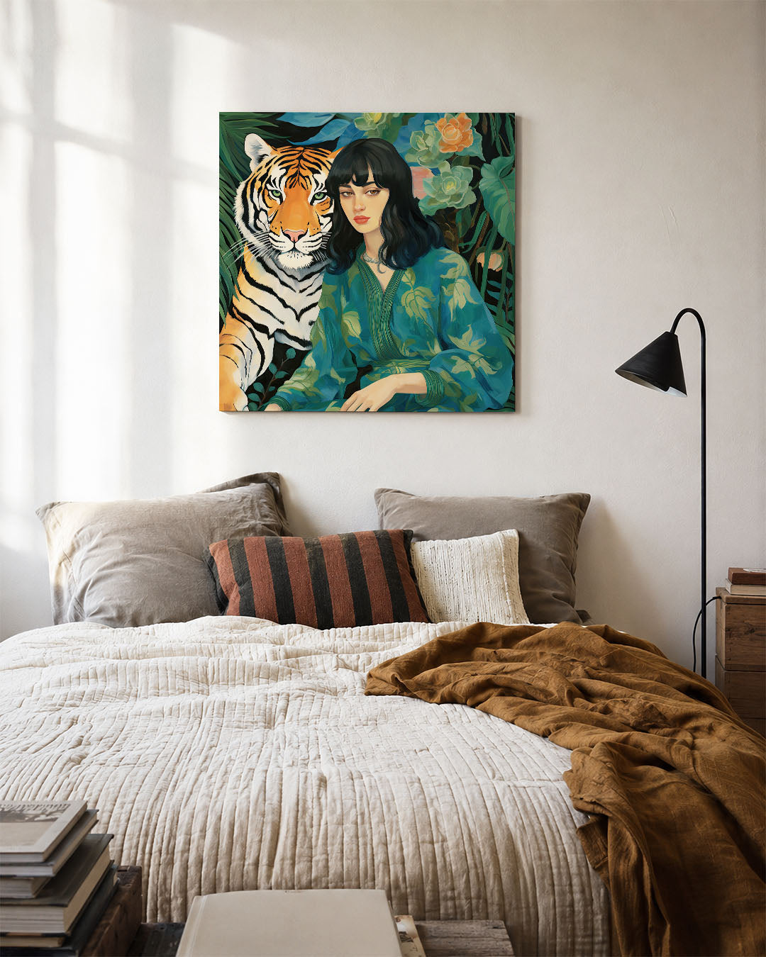 Dier en mens harmonie Kunstwerk