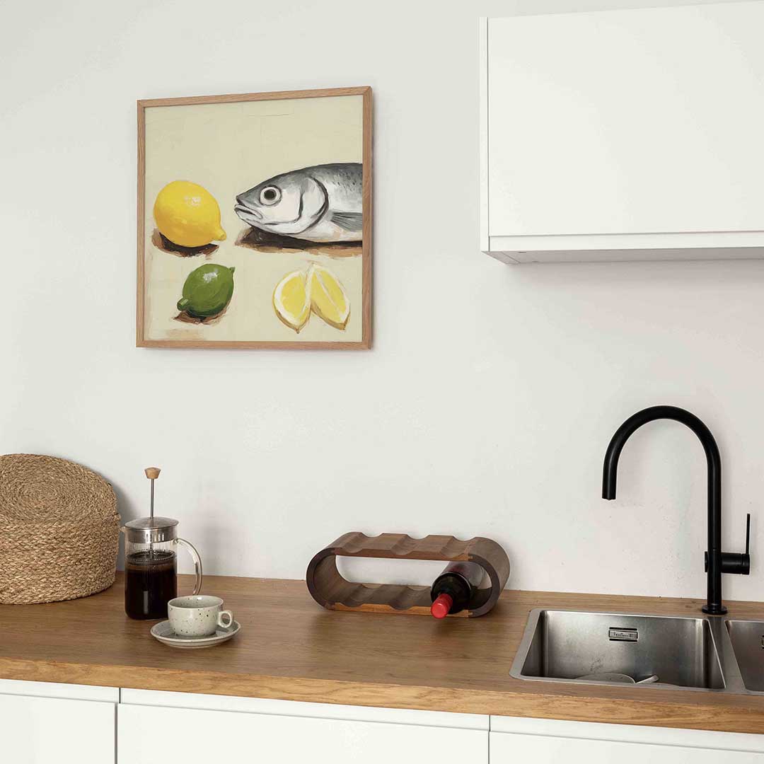Vis en citrus Poster