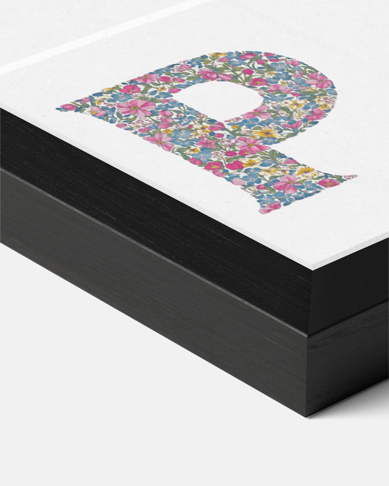 Bloemenletter P Poster-WallArtistic
