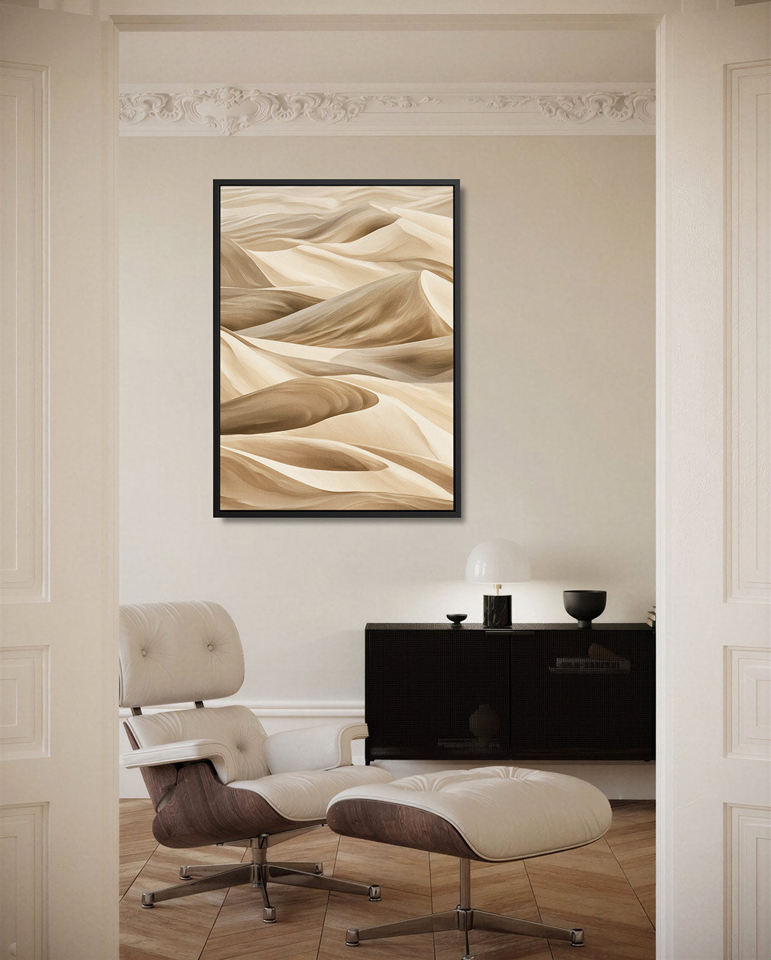 Golvende zandduinen Kunstwerk
