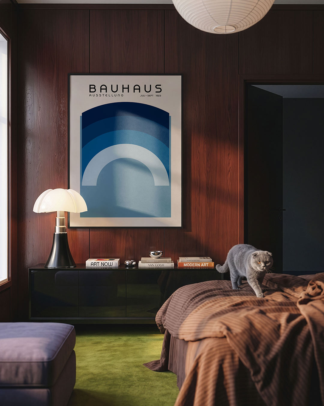 Boogvormen en kleur Poster
