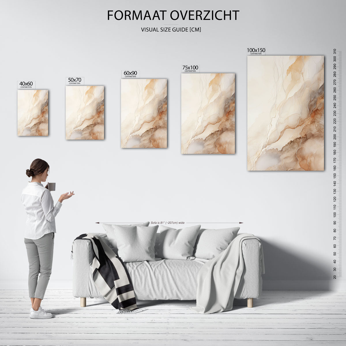 Organische lijnen Kunstwerk