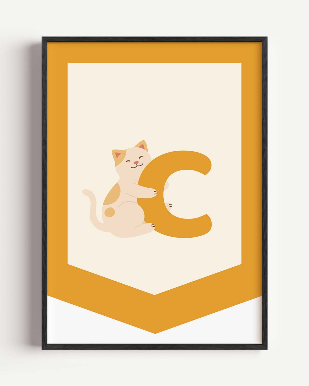 Kattenliefde Alfabet Poster-WallArtistic
