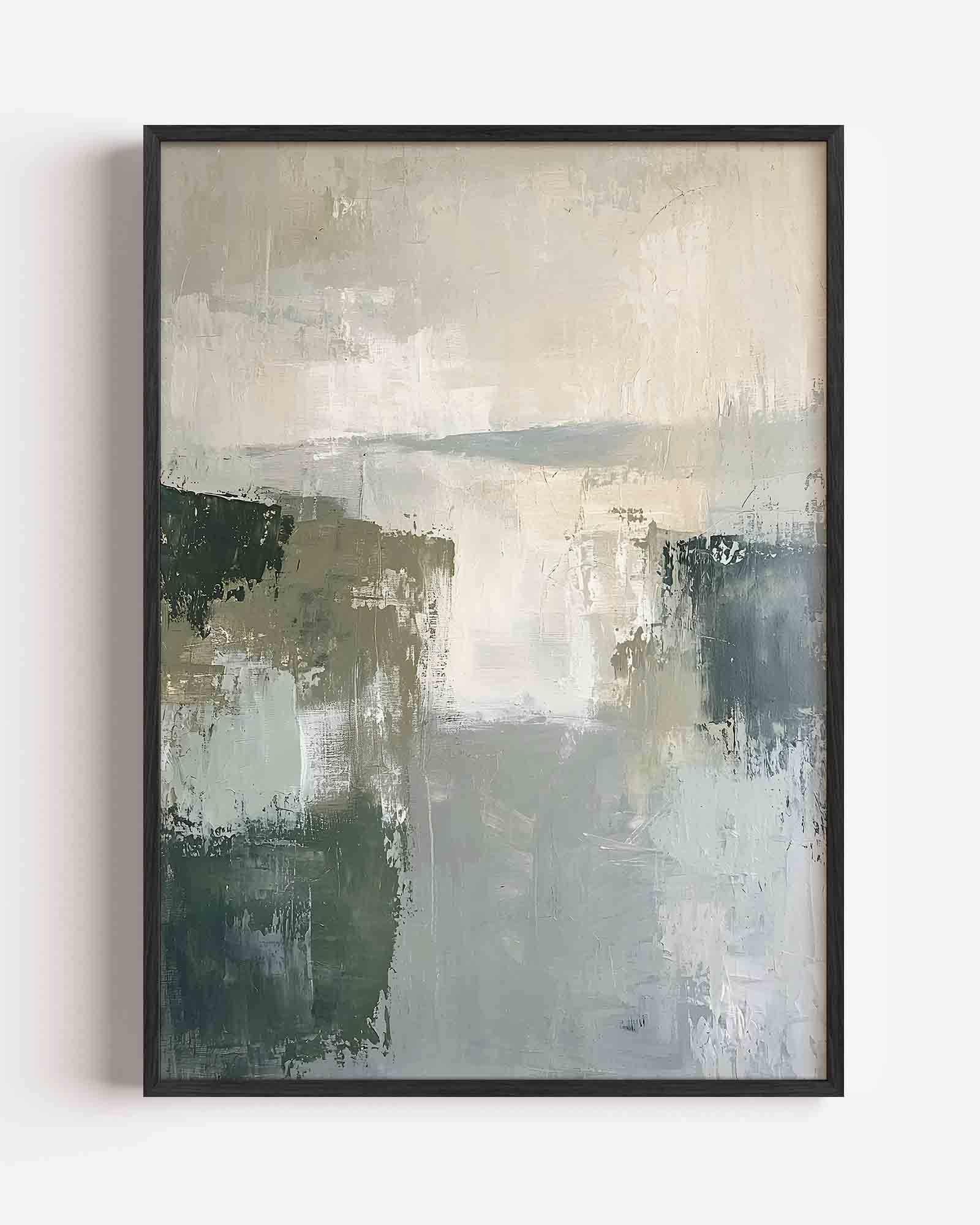 Abstracte landschapsweergave Poster