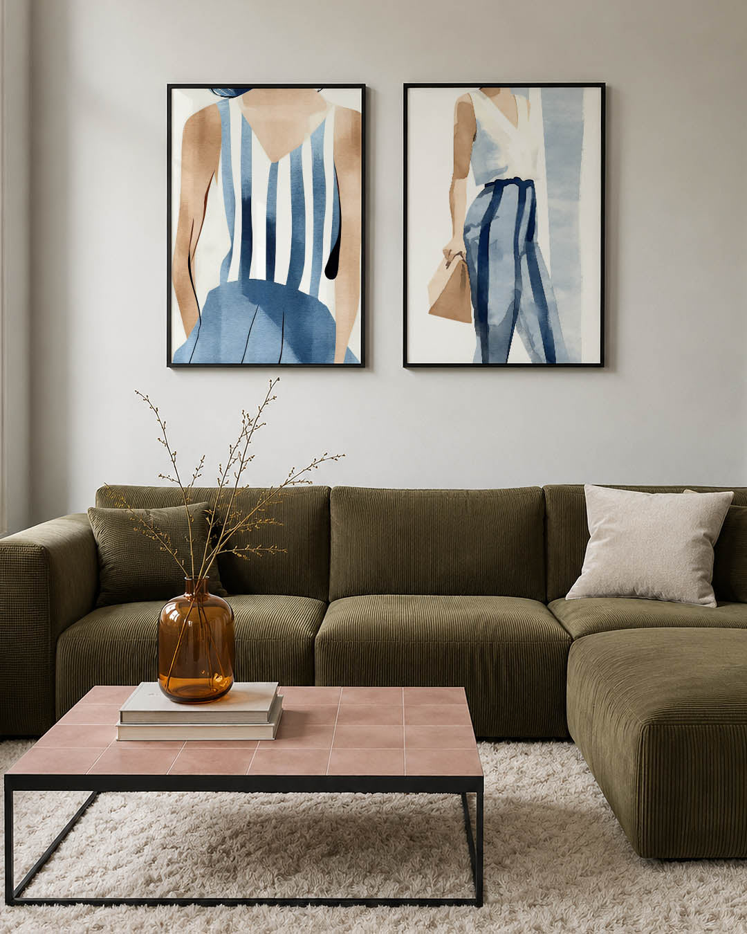 Gestreepte harmonie Posterset