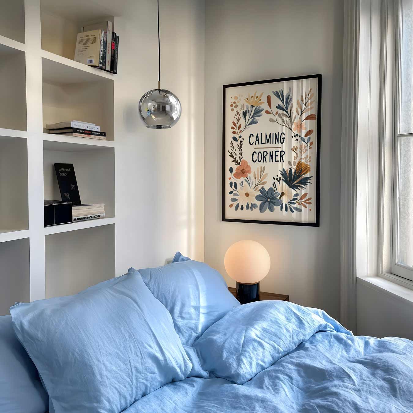 Calming Corner Bloemenposter-WallArtistic