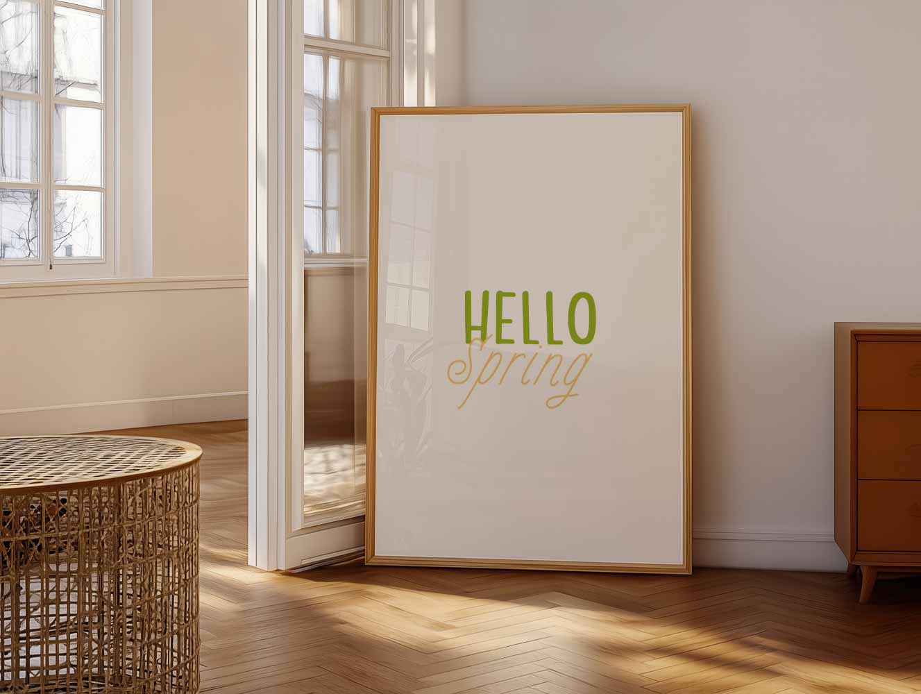 Hello Spring Poster-WallArtistic