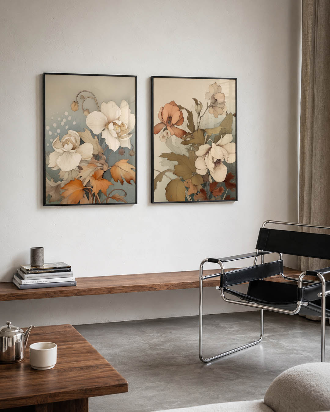 Bloemrijke sereniteit Posterset