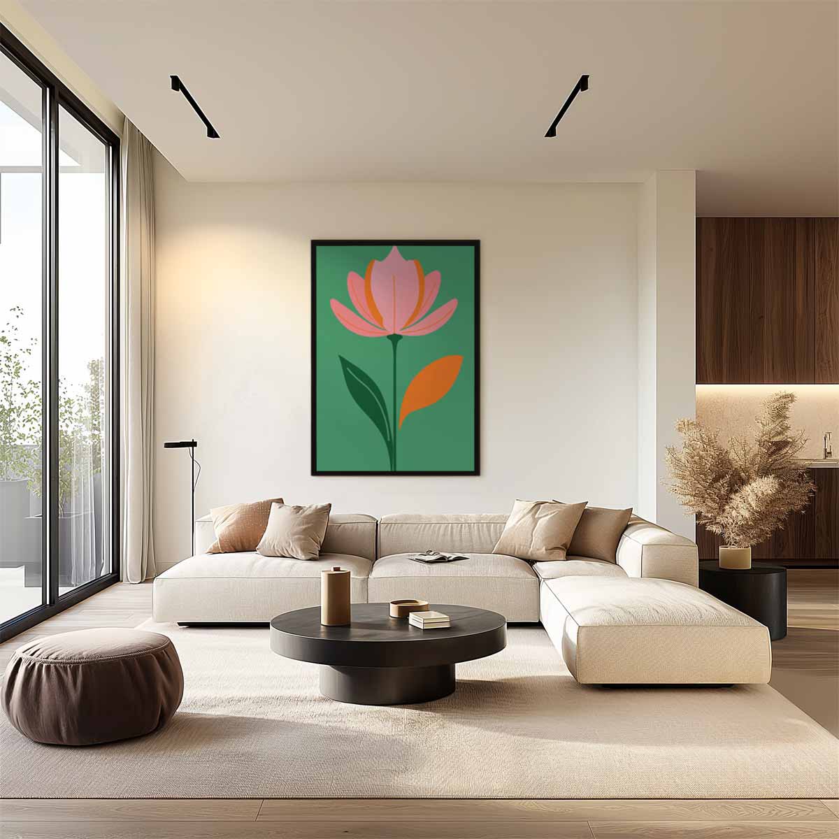 Bloeiende Tulpenpracht Kunstwerk-canvas-dibond-plexiglas-wanddecoratie-WallArtistic