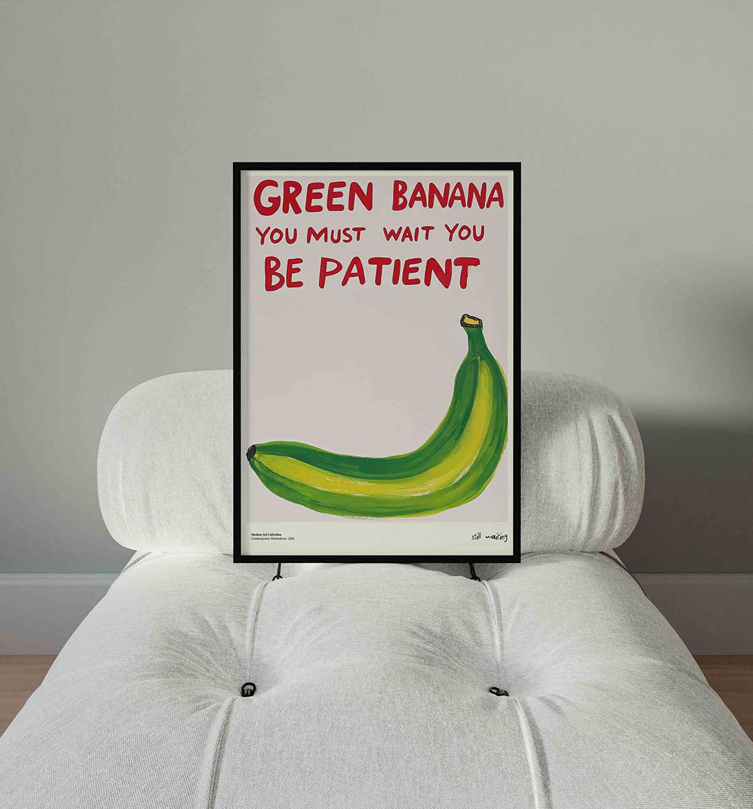 Groene banaan Poster