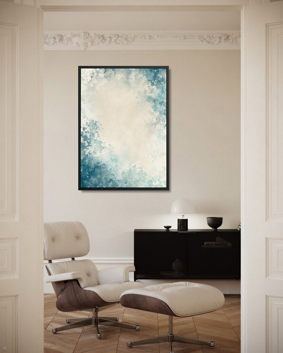 Vervagende kleurenexplosie Kunstwerk