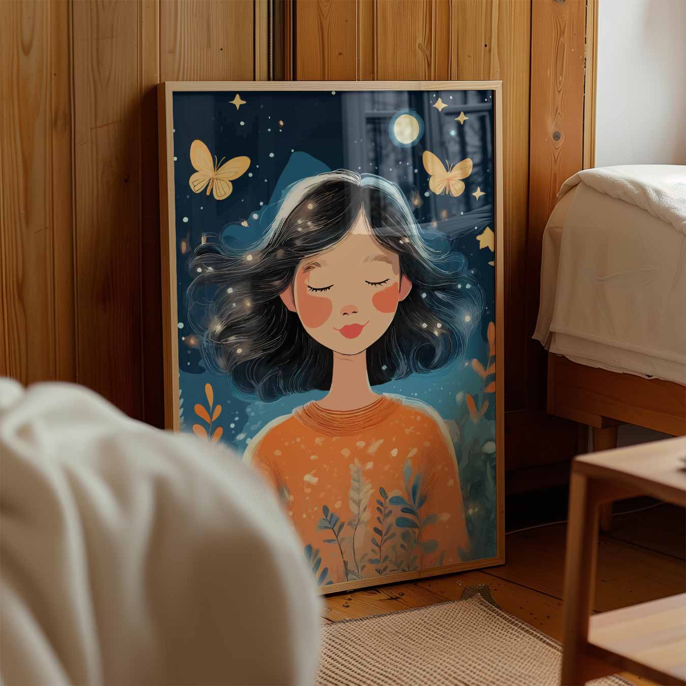 Dromerige Nachtvlinder Poster-WallArtistic