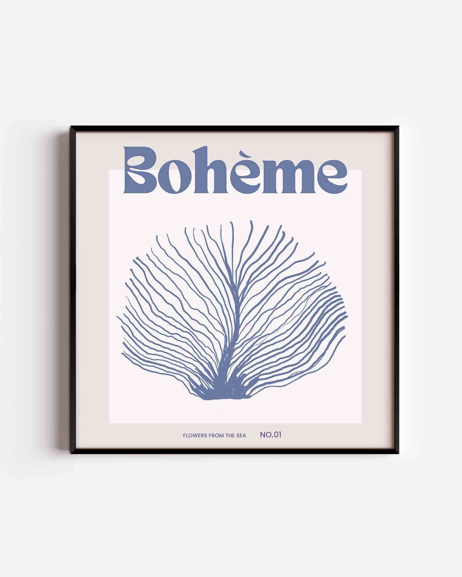 Bohème zeeplant Poster