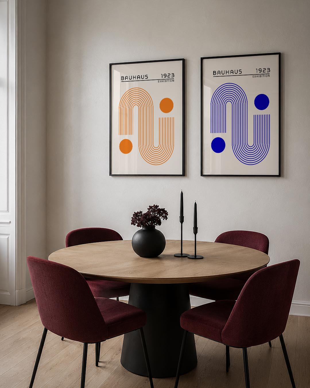 Lijnen en cirkelspel Posterset