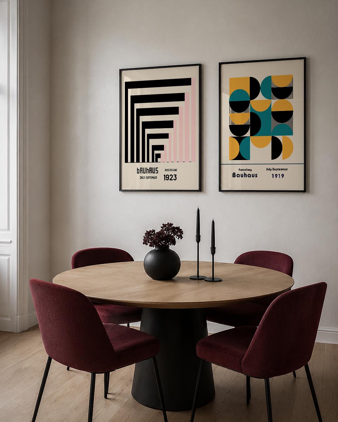Lijnen en kleurvlakken Posterset