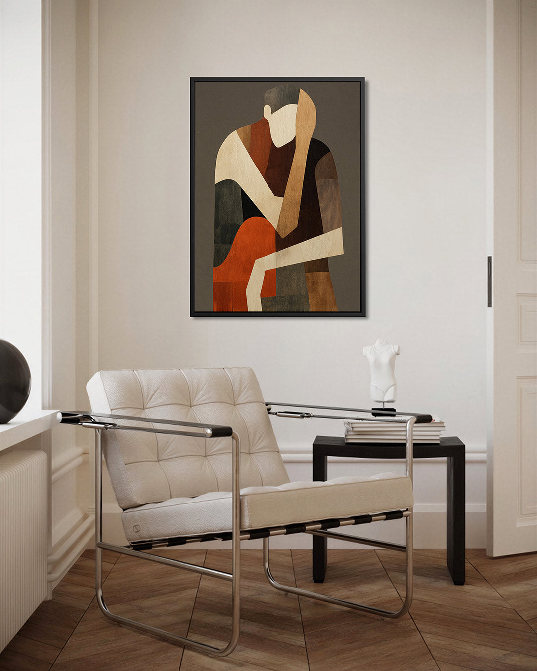 Geometrische figuren compositie Kunstwerk