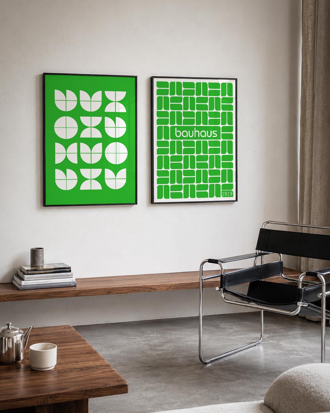 Vormenspel groen Posterset