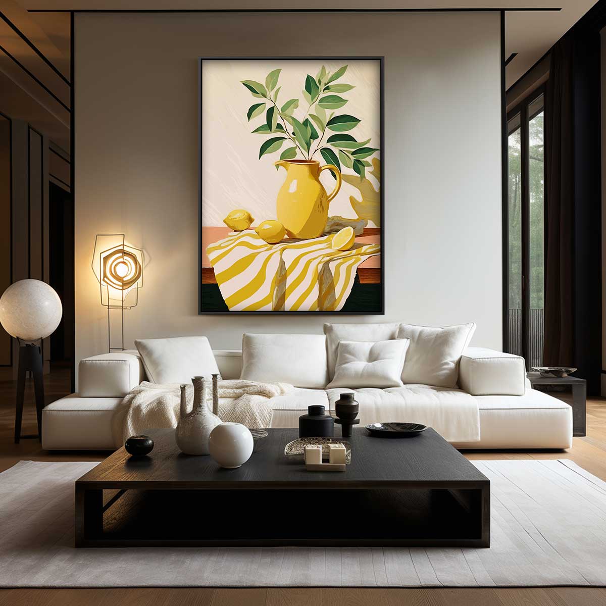 Citroenvrolijkheid Stilleven Kunstwerk-canvas-dibond-plexiglas-wanddecoratie-WallArtistic