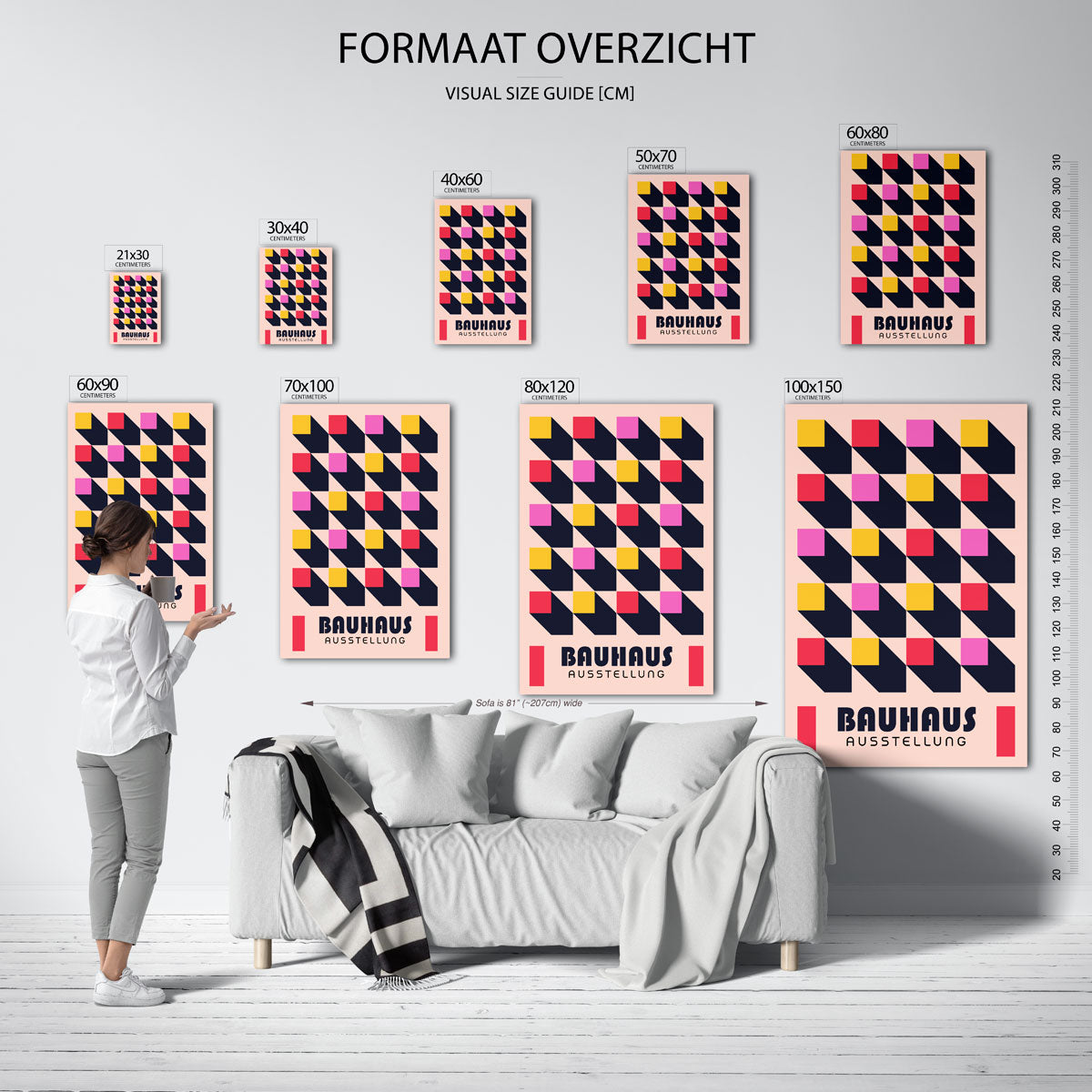 Vorm en schaduw Poster