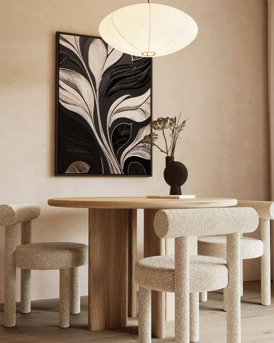 Elegant Botanisch Kunstwerk Kunstwerk-canvas-dibond-plexiglas-wanddecoratie-WallArtistic